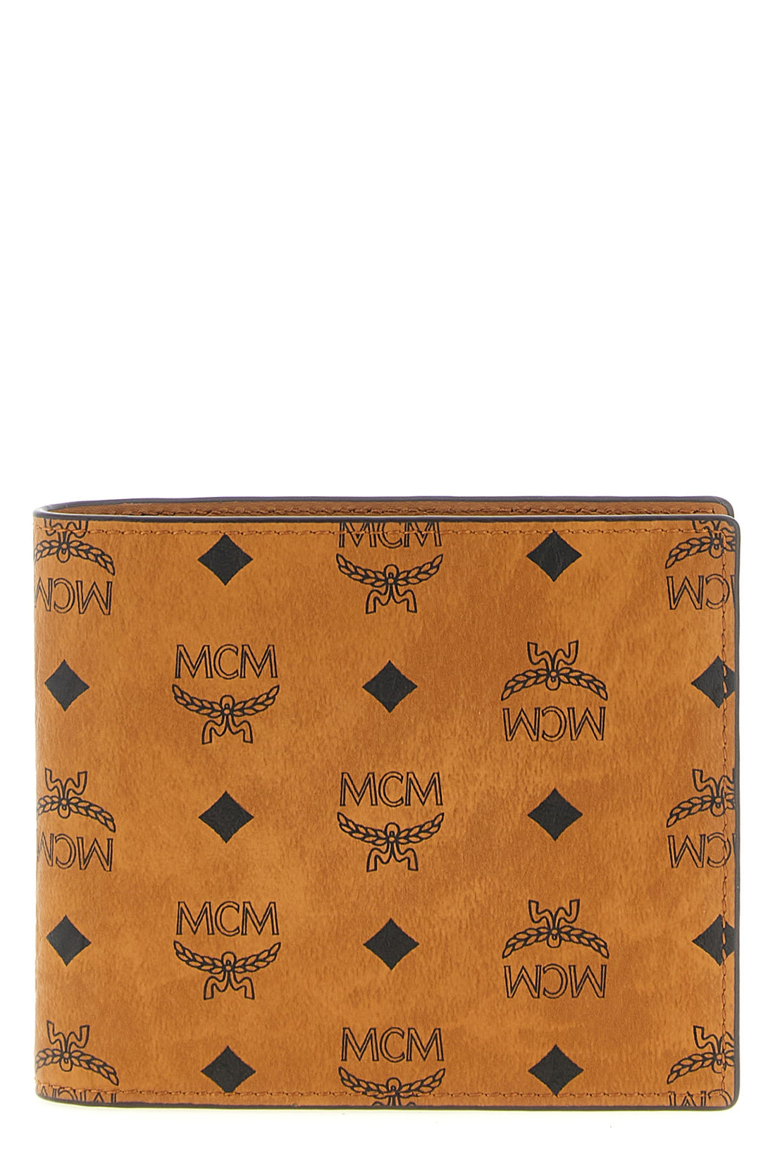 MCM OS the bifold wallet in structured coated canvas mcm