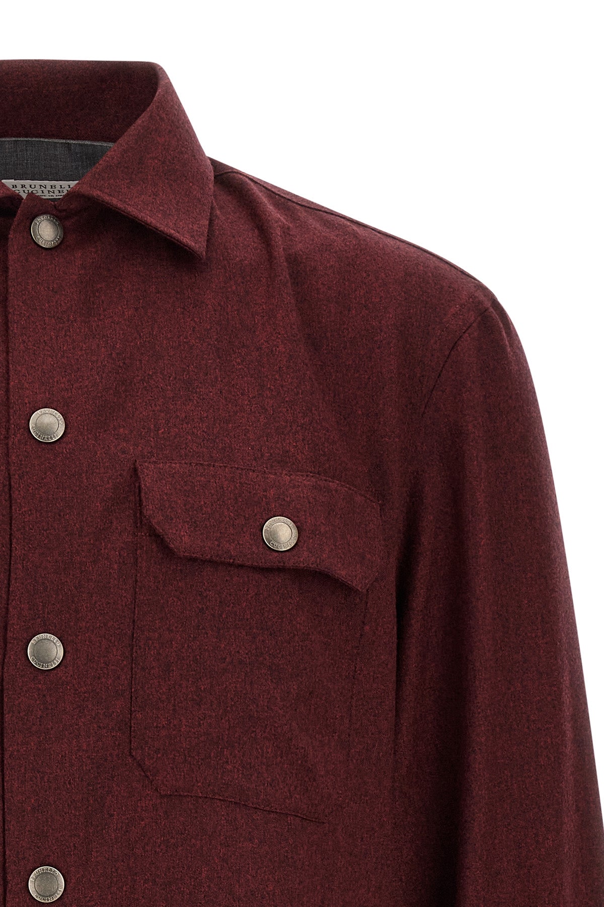 the brunello cucinelli virgin wool shirt