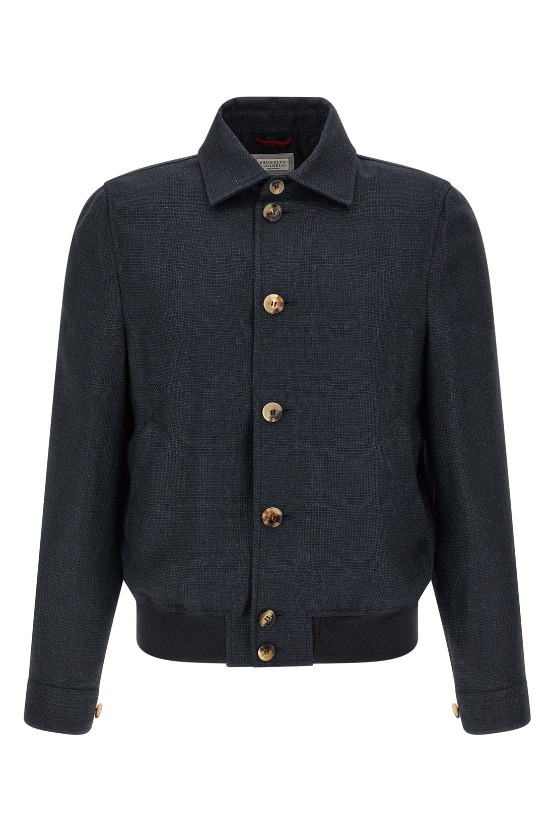BRUNELLO CUCINELLI 52 linen and silk blend jacket