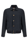 linen and silk blend jacket