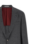 blazer in flamed wool