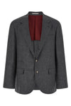 blazer in flamed wool