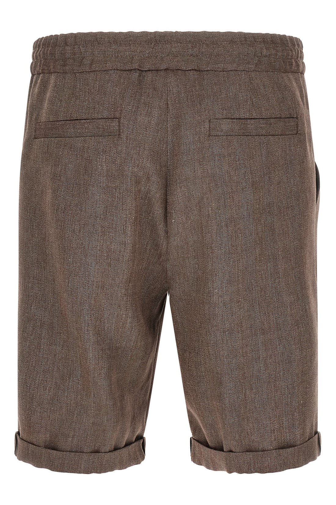BRUNELLO CUCINELLI 56 brunello cucinelli bermuda shorts in linen and virgin wool
