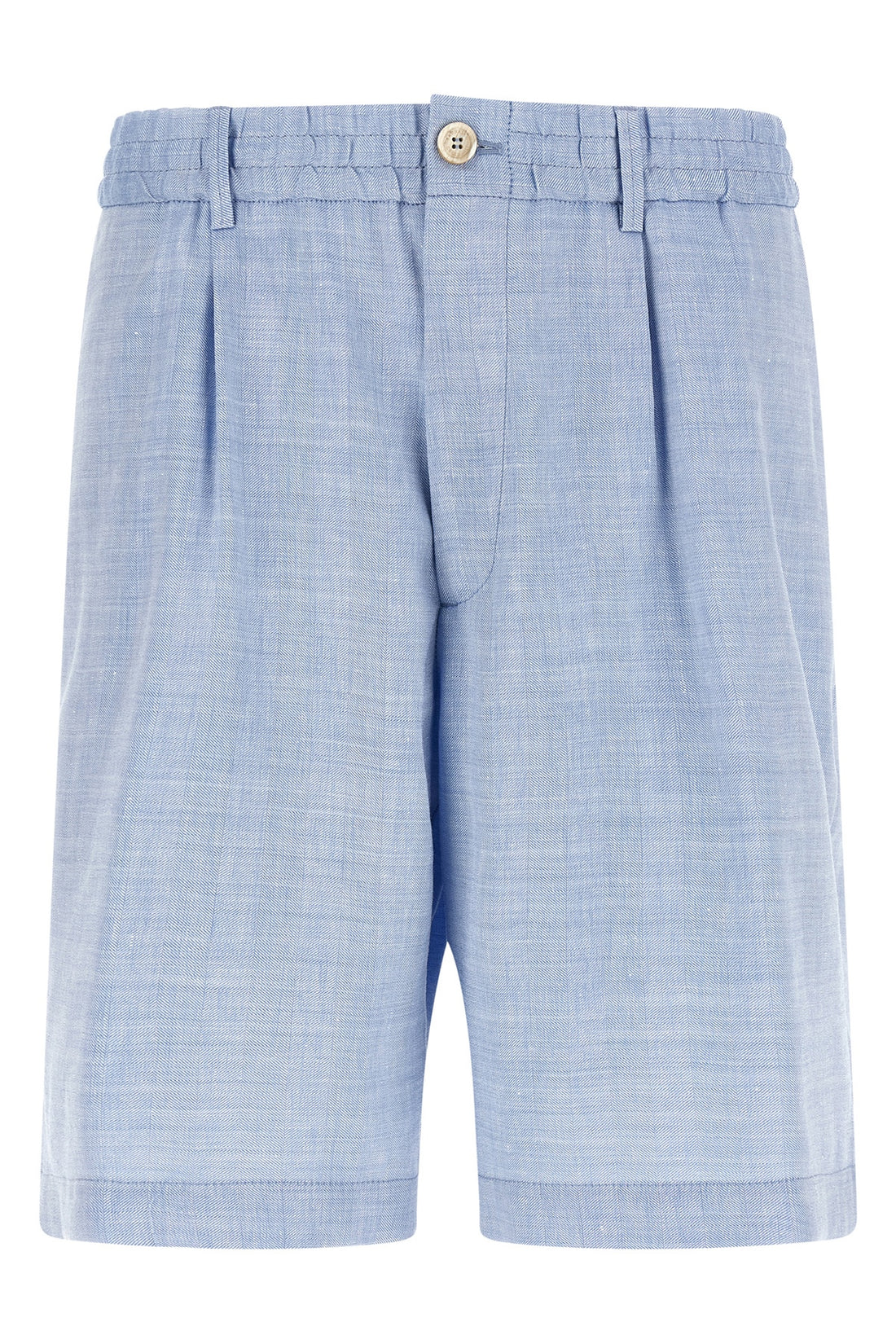 BRUNELLO CUCINELLI 52 brunello cucinelli bermuda shorts in linen and virgin wool blend