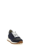 active sneakers in tone-on-tone techno and suede fabric