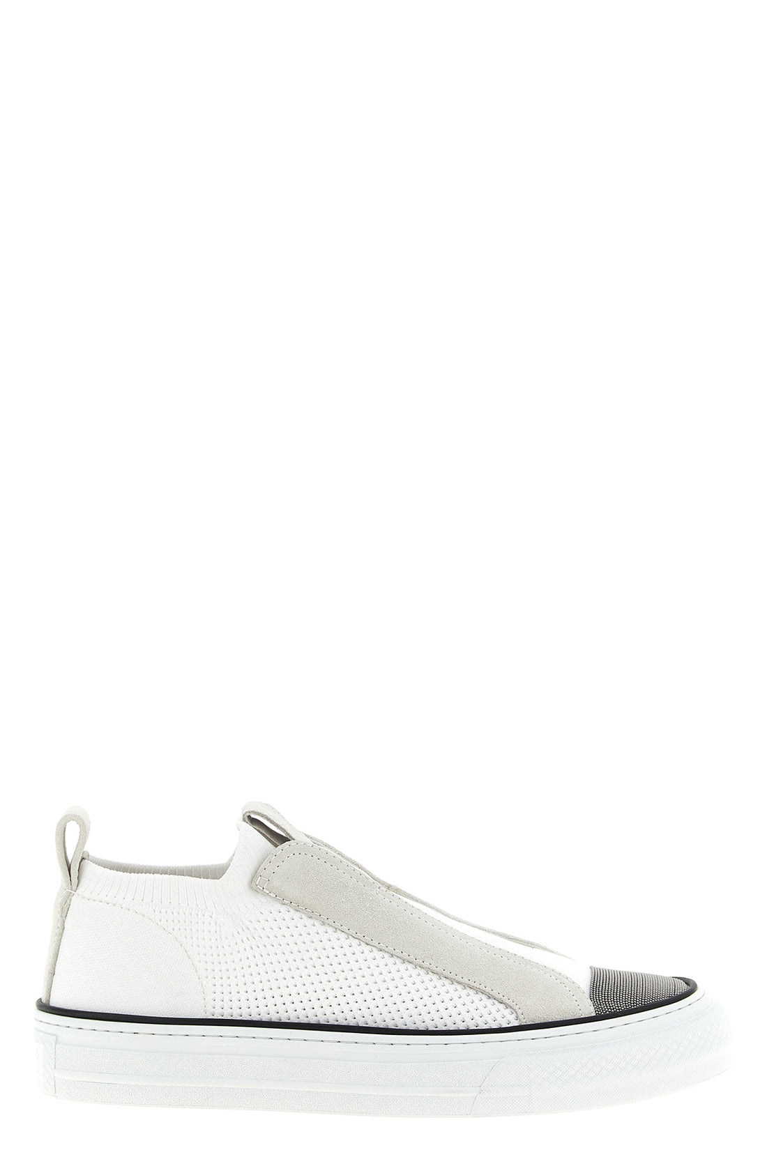 BRUNELLO CUCINELLI 40 the brunello cucinelli slip-on sneaker redefines the concept of sports footwear