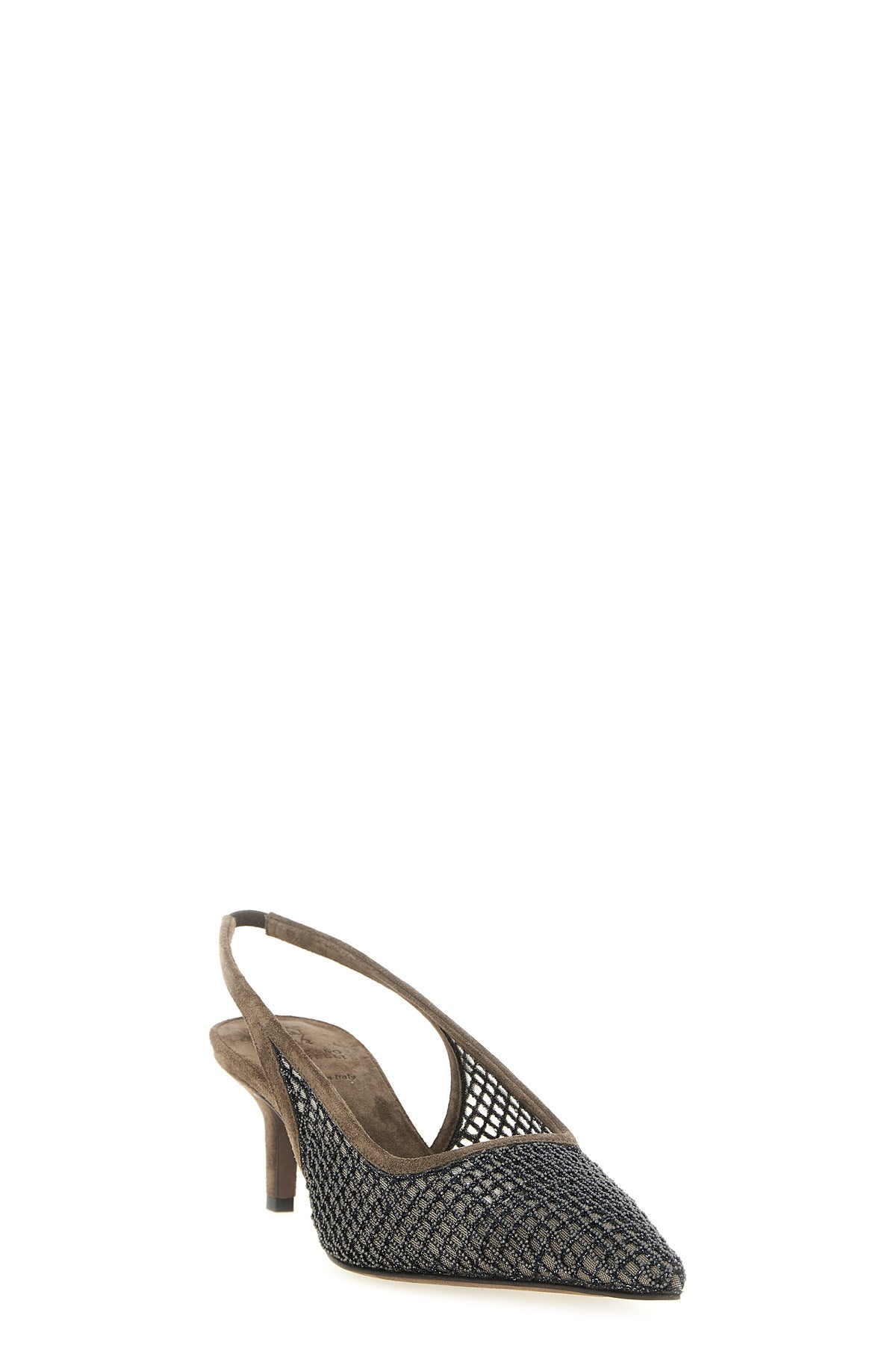 city mesh slingbacks