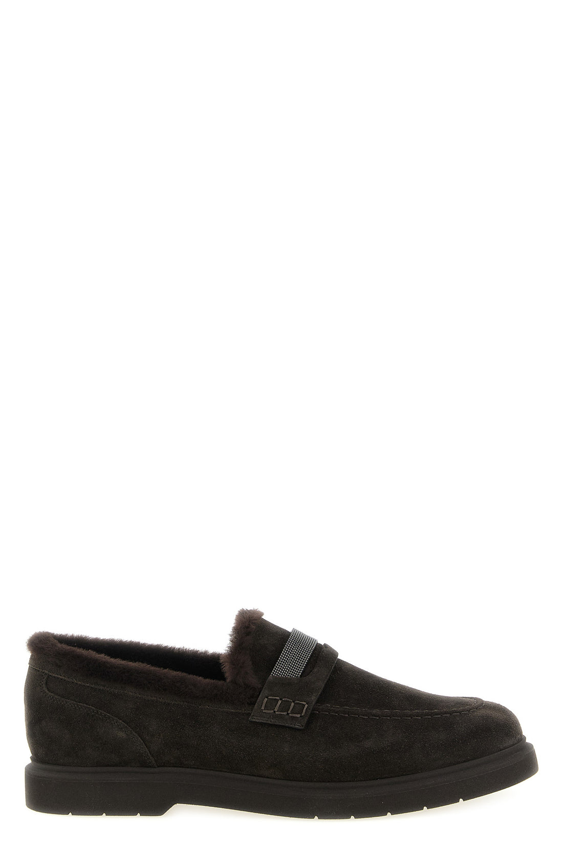 BRUNELLO CUCINELLI 36.5 brunello cucinellis penny loafer loafers feature a structured construction in