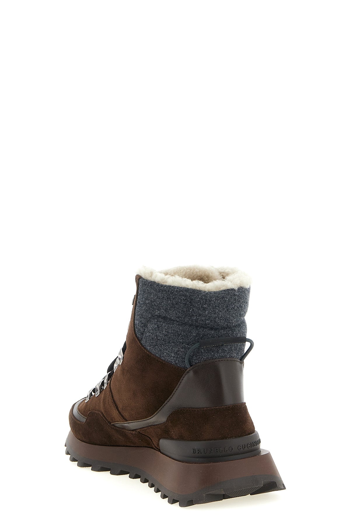 brunello cucinelli ankle boots reinterpret the classic trekking silhouette throu
