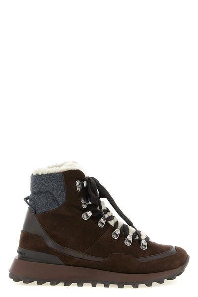brunello cucinelli ankle boots reinterpret the classic trekking silhouette throu
