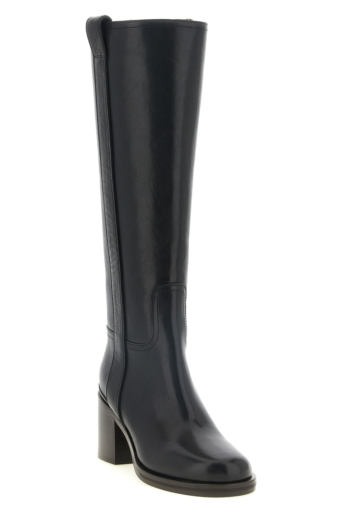 BRUNELLO CUCINELLI 36 brunello cucinelli knee-high boots define rigorous elegance through impeccable p