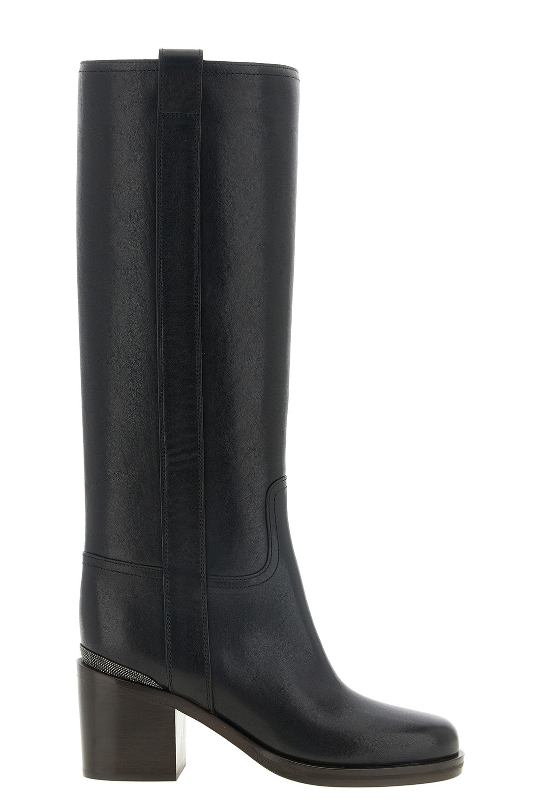 BRUNELLO CUCINELLI 36 brunello cucinelli knee-high boots define rigorous elegance through impeccable p