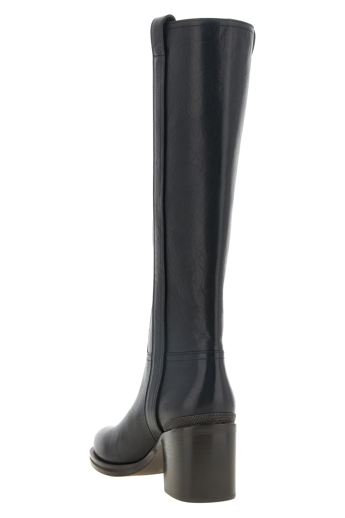 brunello cucinelli high boots in fine riding leather embody the craftsmanship ex