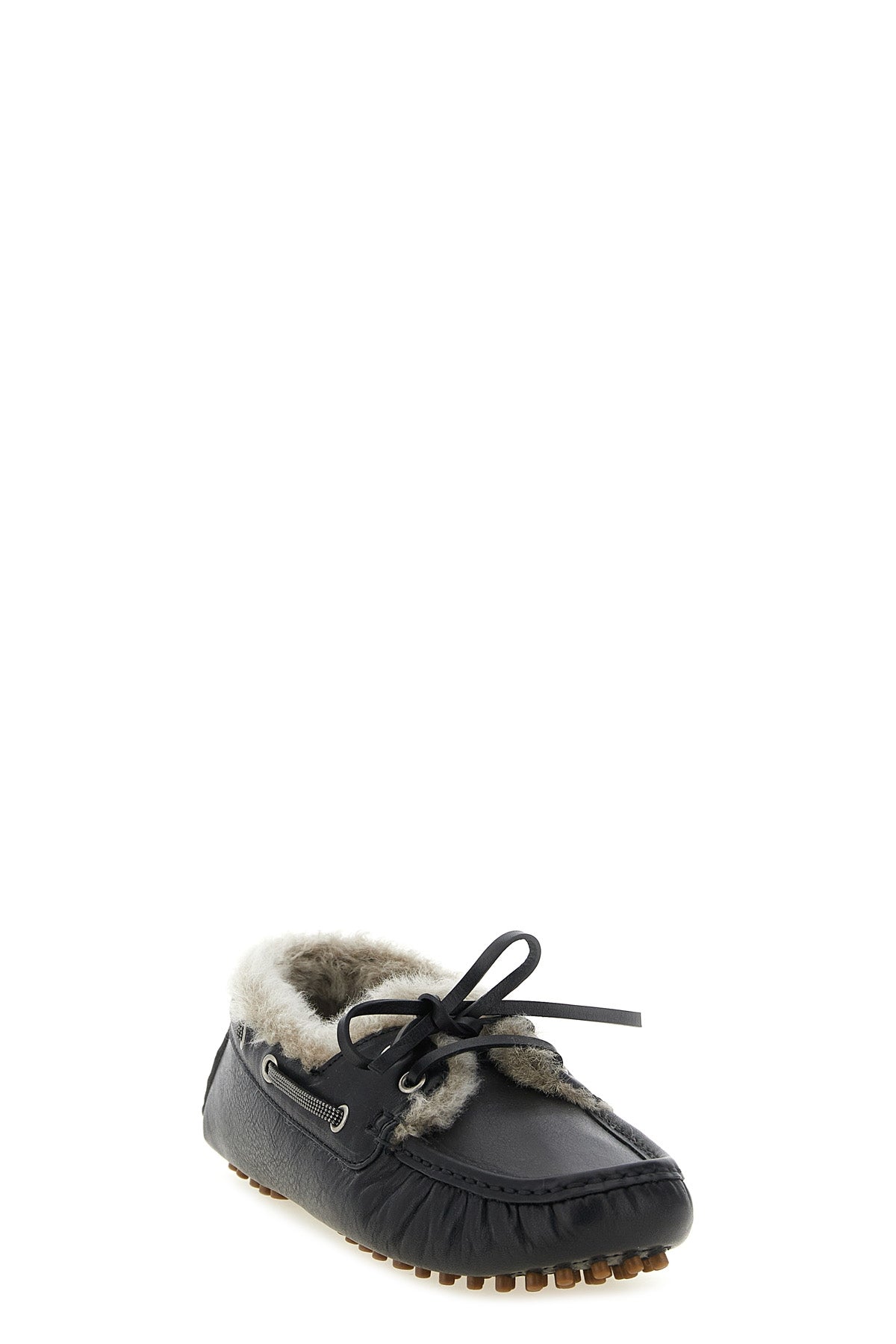 the brunello cucinelli driver loafers in fine hammered calf leather reinterpret