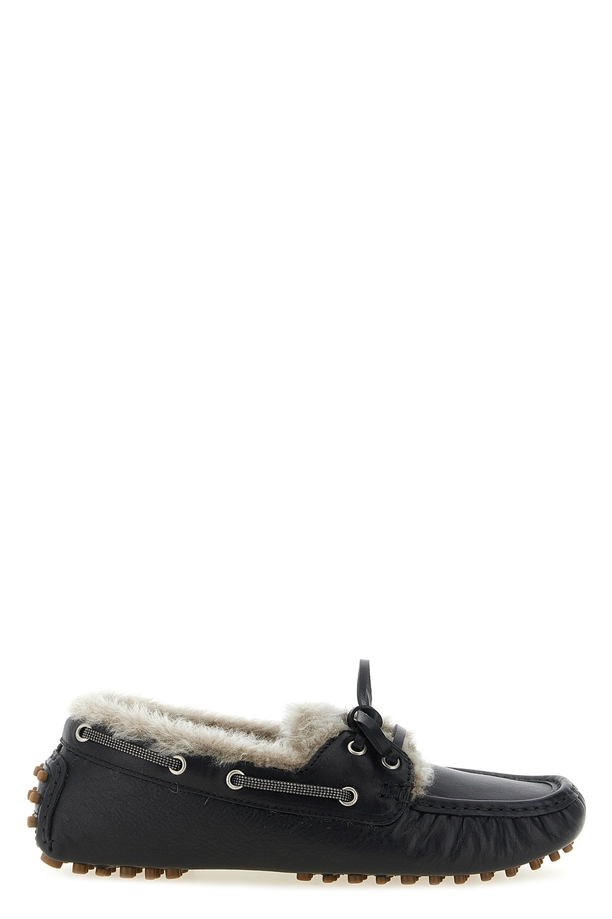 the brunello cucinelli driver loafers in fine hammered calf leather reinterpret
