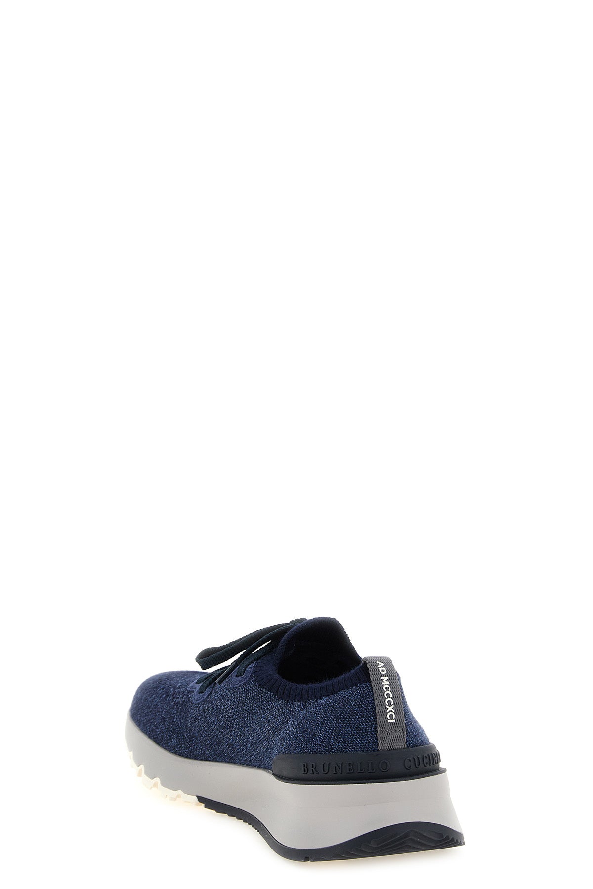 brunello cucinellis runners sneakers feature a technical cotton knit chiné up