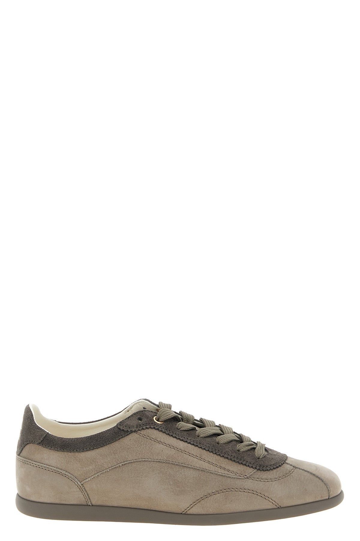 brunello cucinelli nubuck and suede sneakers