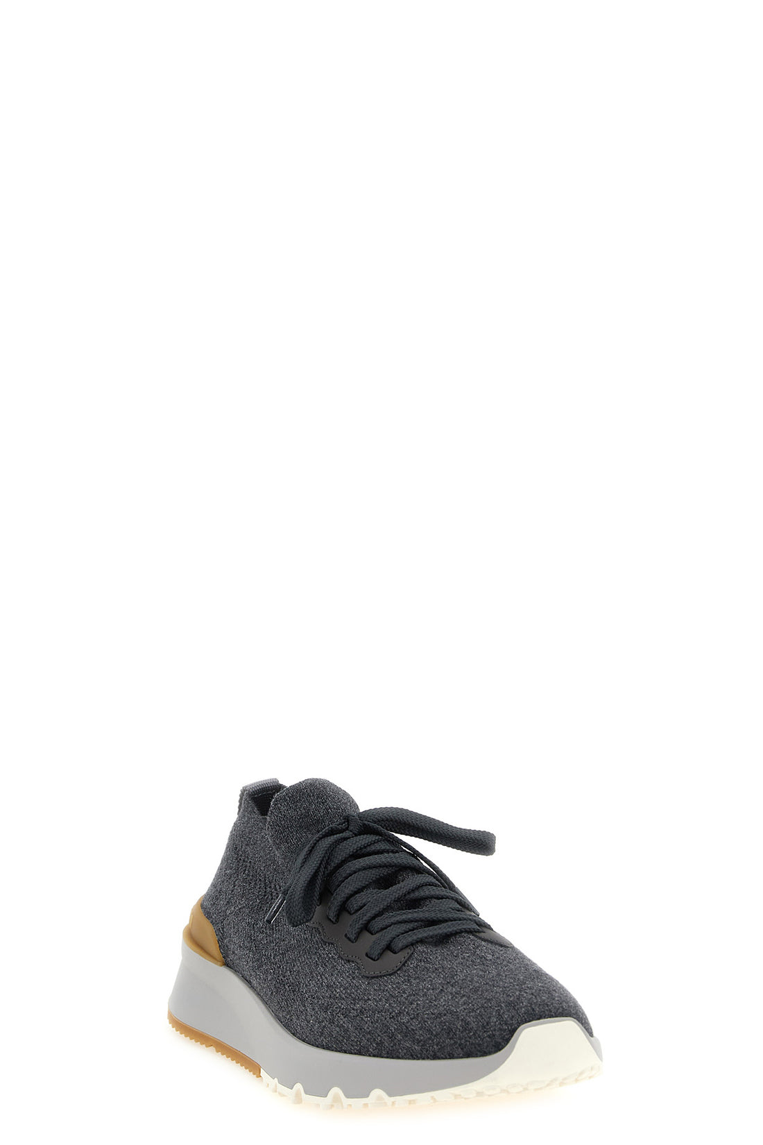 BRUNELLO CUCINELLI 42 brunello cucinelli runners cotton knit sneakers combine advanced textile engin
