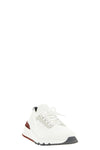 running sock lace-up fabric sneakers