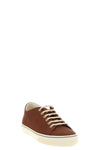 brunello cucinelli sneakers in fine brown calf leather
