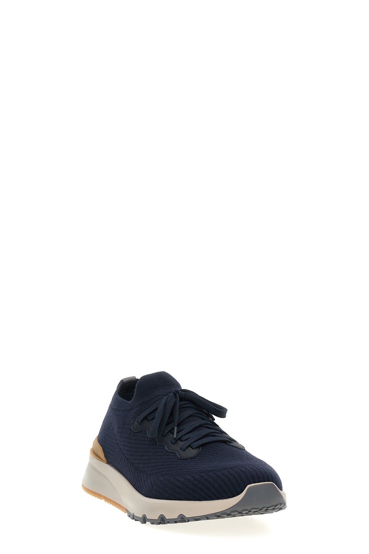 stretch knit low-top sneakers