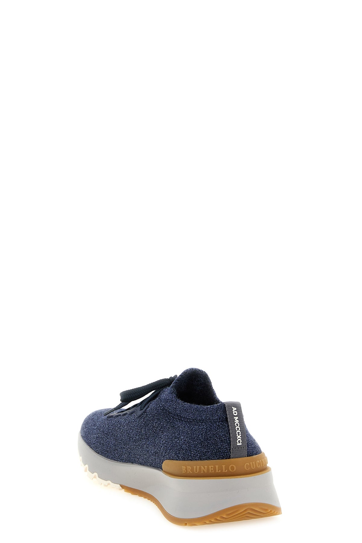 brunello cucinelli jacquard wool knit sneakers have an enveloping silhouette
