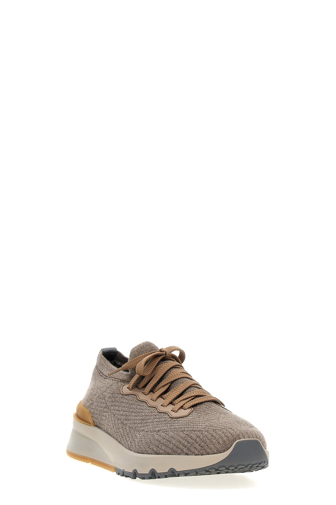 BRUNELLO CUCINELLI 40 stretch knit low sneakers