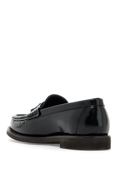 minimal shiny tassel calfskin lo