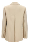 single-breasted wool blend blazer