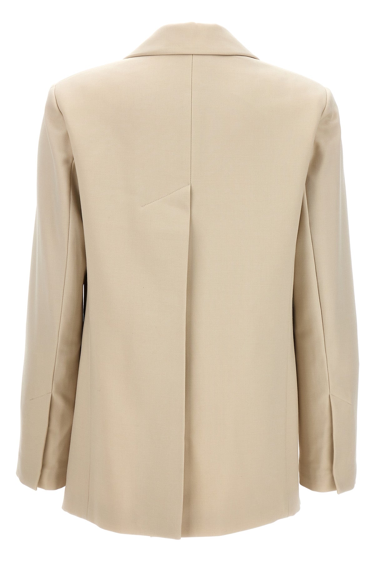 single-breasted wool blend blazer