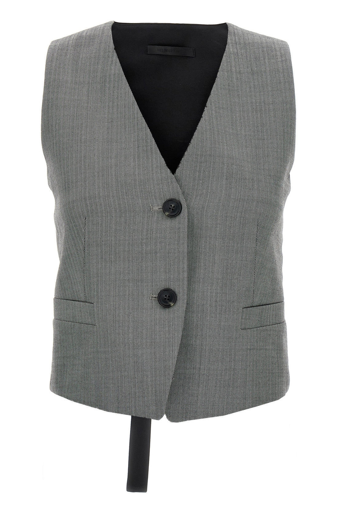 HELMUT LANG 2 chevron wool blend vest