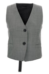 chevron wool blend vest