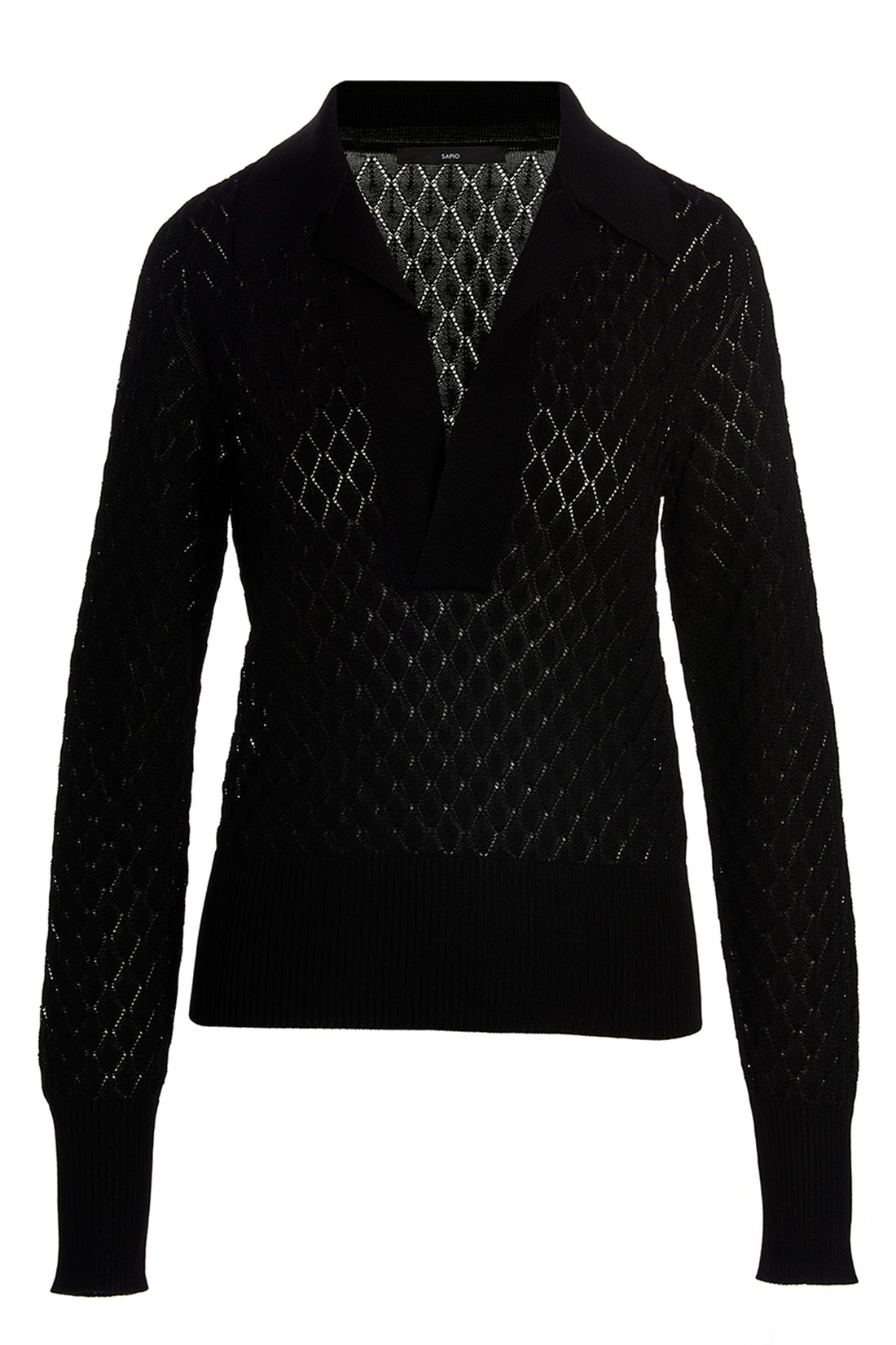 SAPIO 38 viscose knit polo shirt