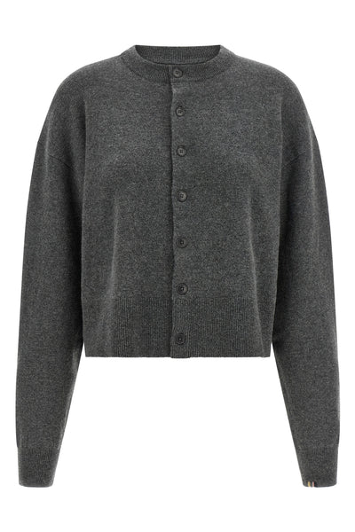the extreme cashmere n°170 chou cardigan stands out for its tailored construct