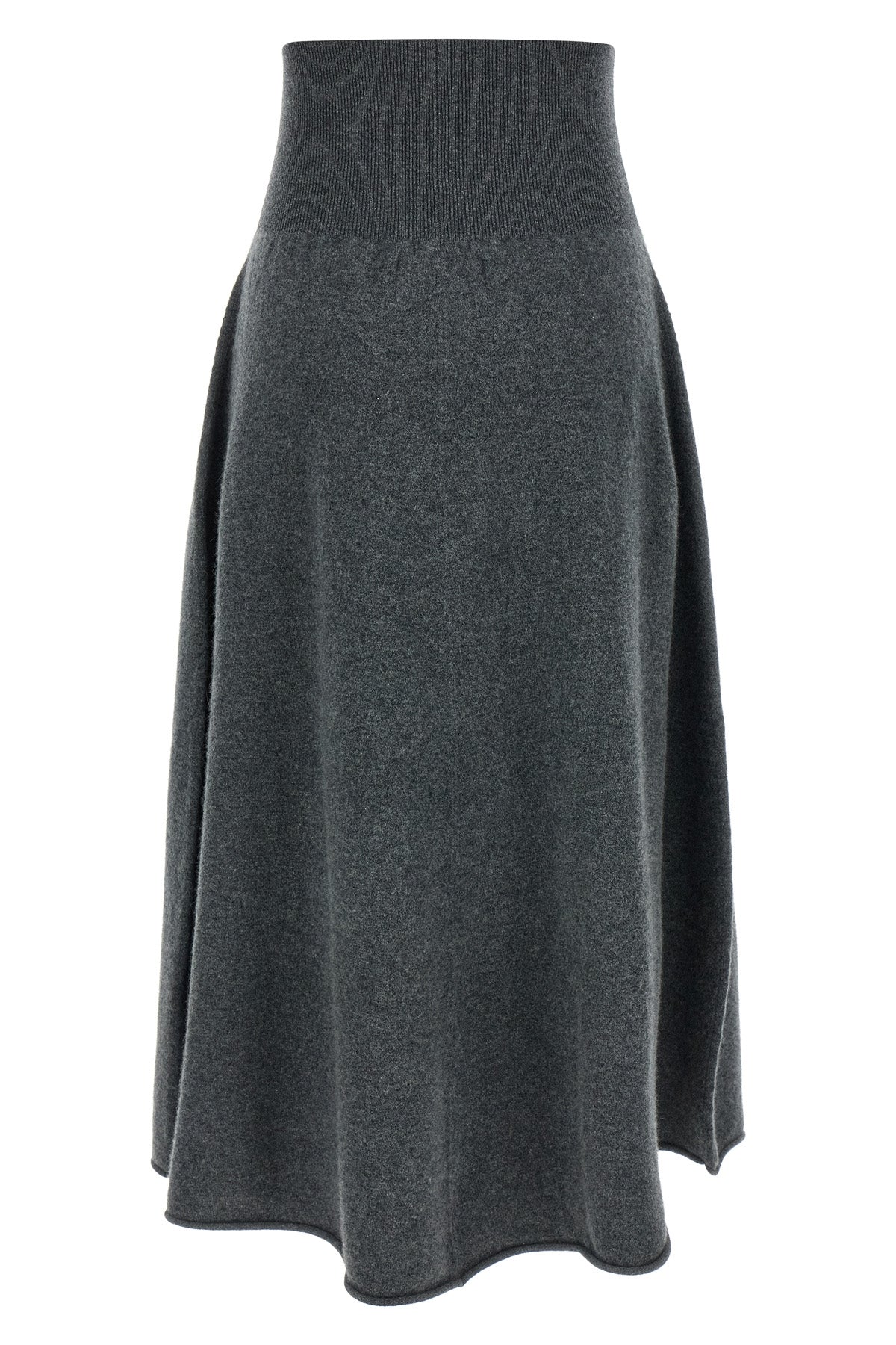 the extreme cashmere n°388 ease midi skirt redefines everyday luxury through a