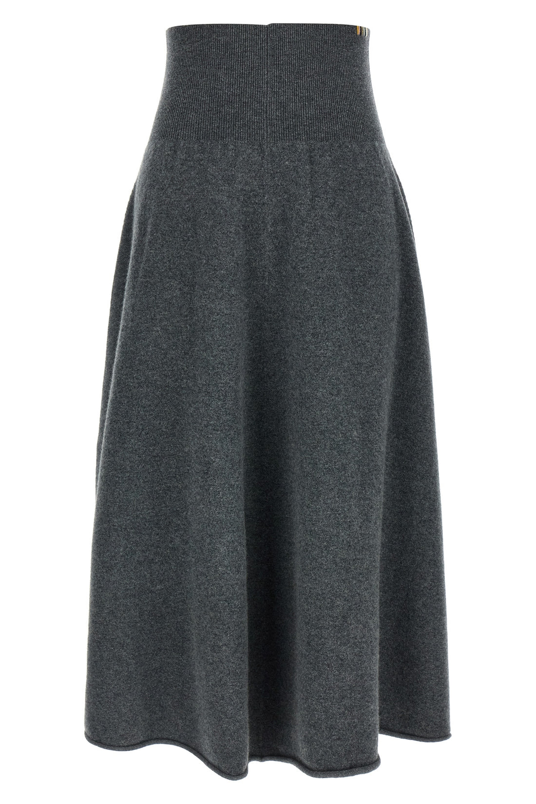 EXTREME CASHMERE OS the extreme cashmere n°388 ease midi skirt redefines everyday luxury through a