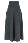 the extreme cashmere n°388 ease midi skirt redefines everyday luxury through a
