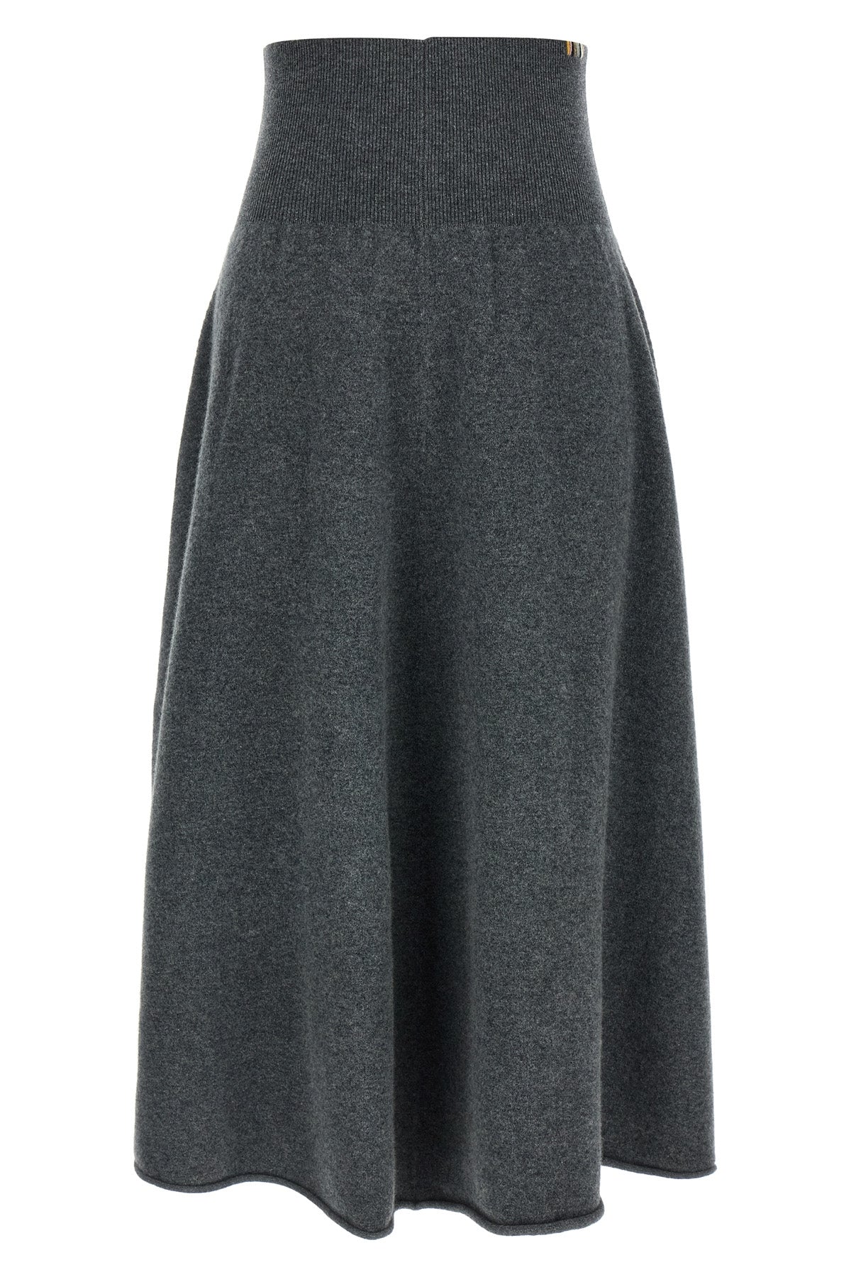 the extreme cashmere n°388 ease midi skirt redefines everyday luxury through a
