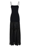 long nancy hybrid sleeveless dress