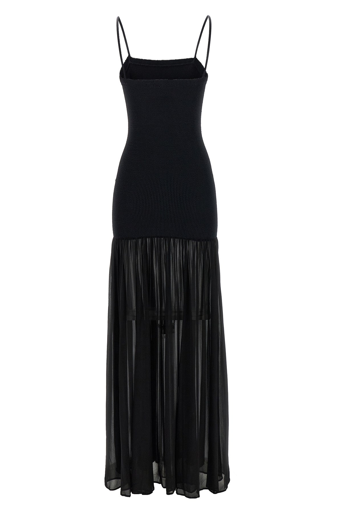 long nancy hybrid sleeveless dress