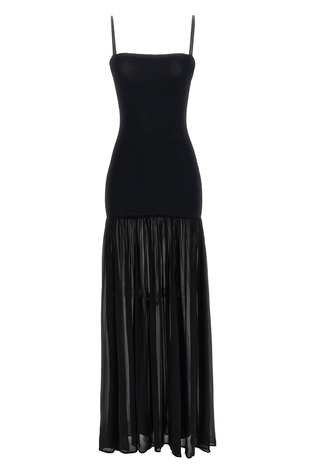 HUNZA G OS long nancy hybrid sleeveless dress