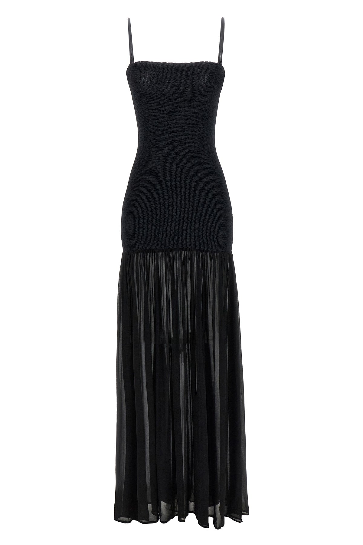 long nancy hybrid sleeveless dress