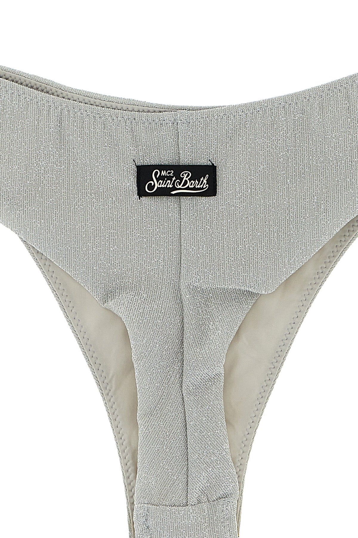 naomi bikini bottoms in crinkle lurex fabric
