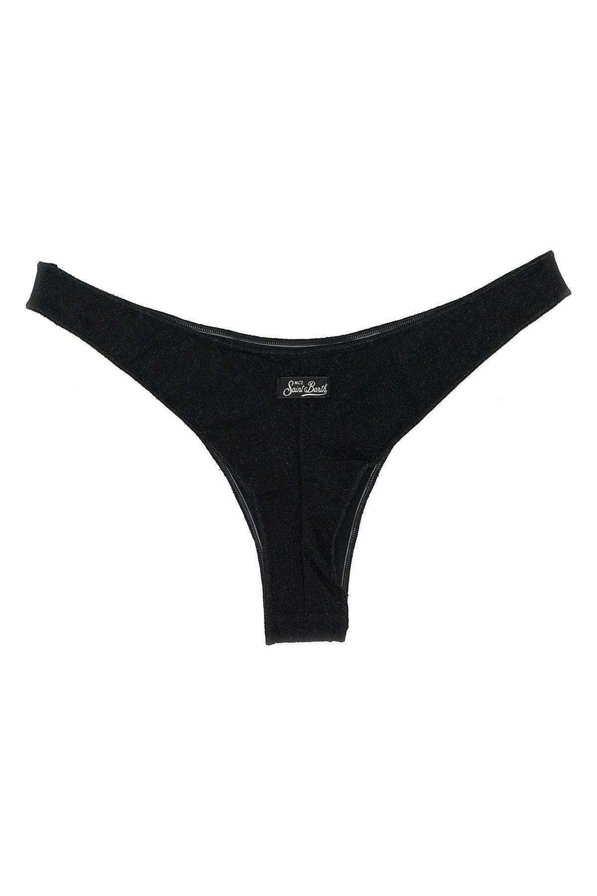 naomi bikini bottoms in crinkle lurex fabric