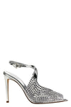 sandalo beiby in pelle laminata e pvc con applicazione strass