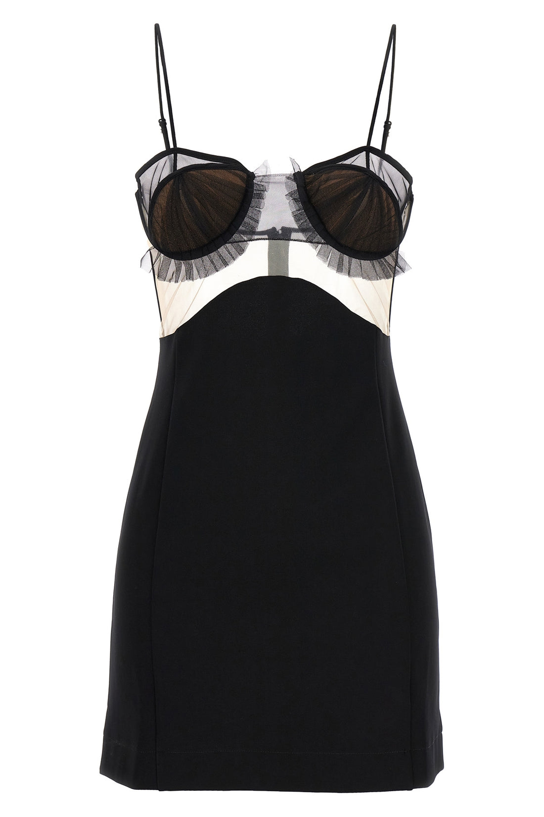 NENSI DOJAKA L explosive flower bra dress in stretch fabric