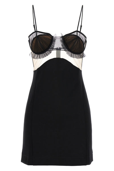 explosive flower bra dress in stretch fabric