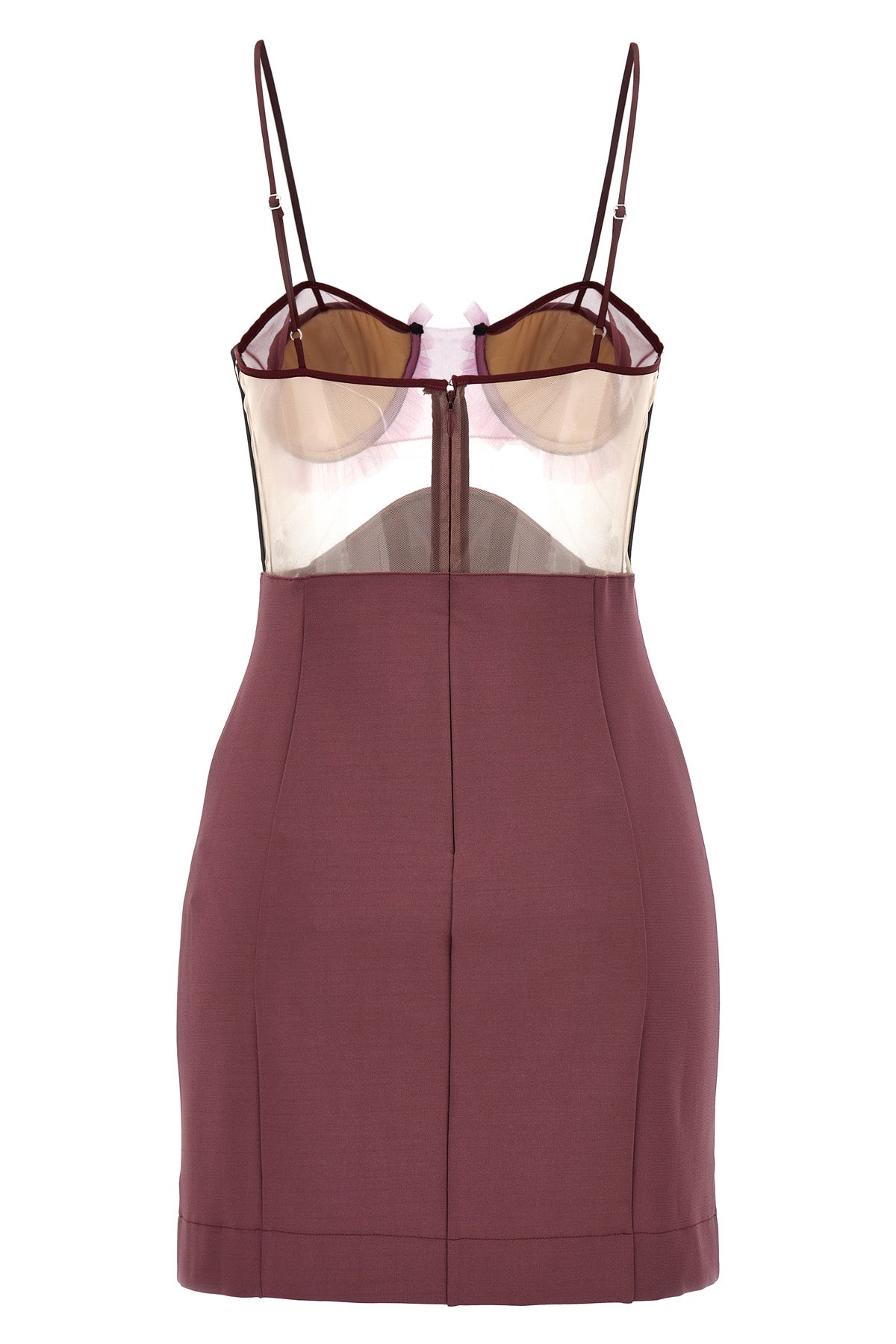 explosive flower bra dress in stretch fabric