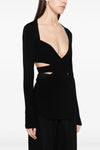 ribbed viscose blend sweater