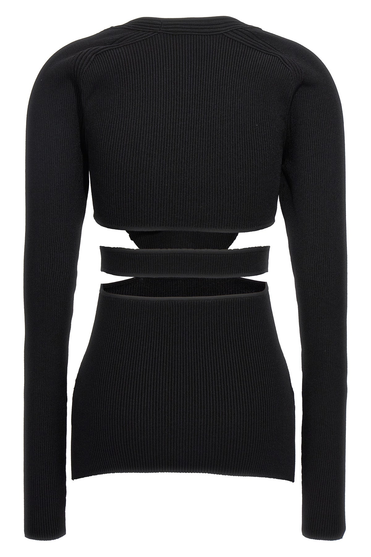 ribbed viscose blend sweater